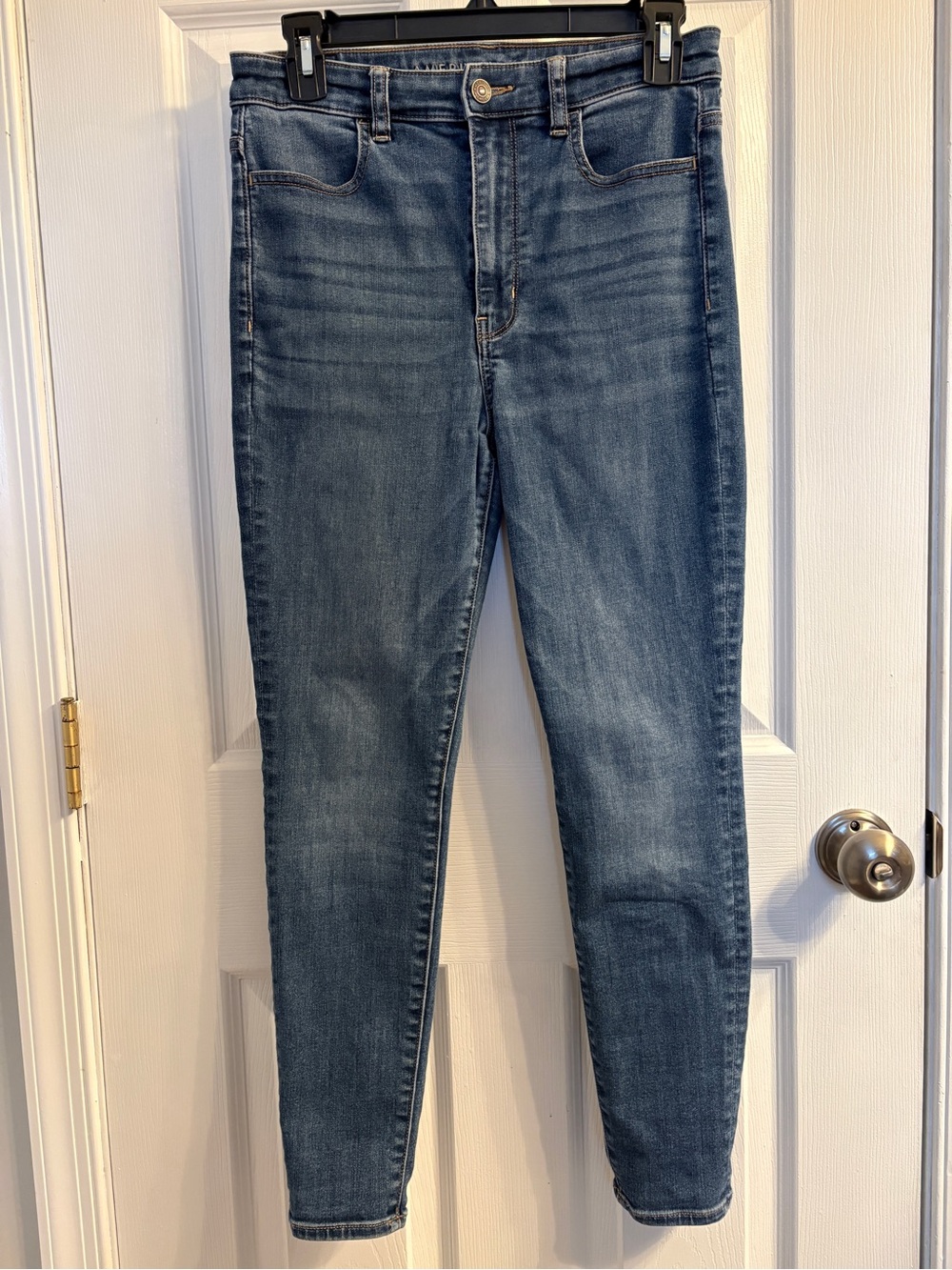 American Eagle Outfitters Medium Blue High-Rise Skinny Jeggings #406